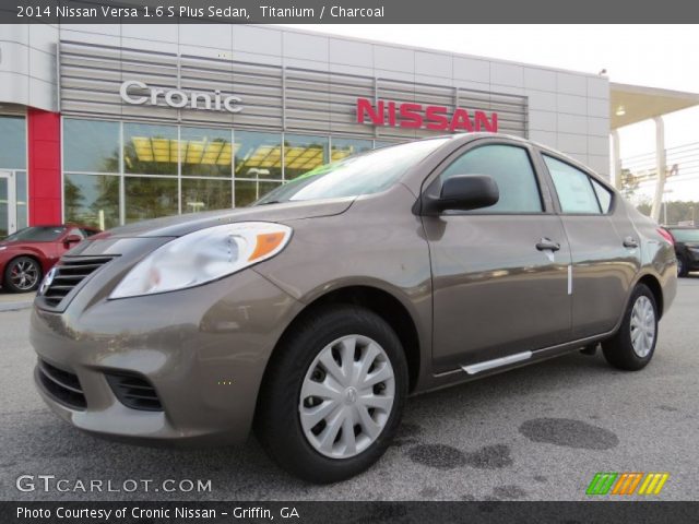 2014 Nissan Versa 1.6 S Plus Sedan in Titanium