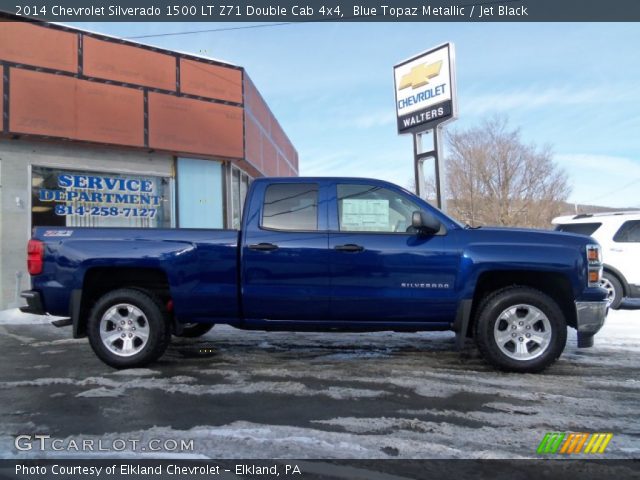 2014 Chevrolet Silverado 1500 LT Z71 Double Cab 4x4 in Blue Topaz Metallic