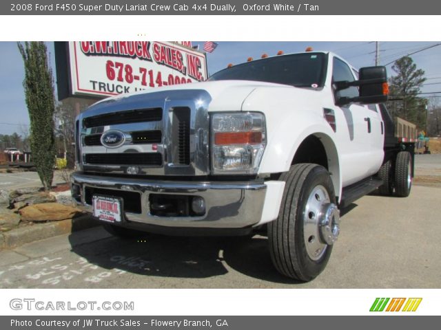 2008 Ford F450 Super Duty Lariat Crew Cab 4x4 Dually in Oxford White