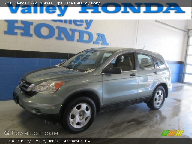 2011 Honda CR-V LX 4WD in Opal Sage Metallic