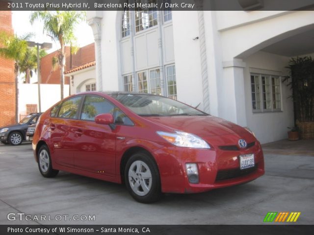 2011 Toyota Prius Hybrid IV in Barcelona Red Metallic