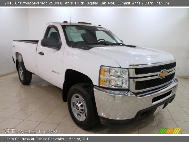 2013 Chevrolet Silverado 2500HD Work Truck Regular Cab 4x4 in Summit White