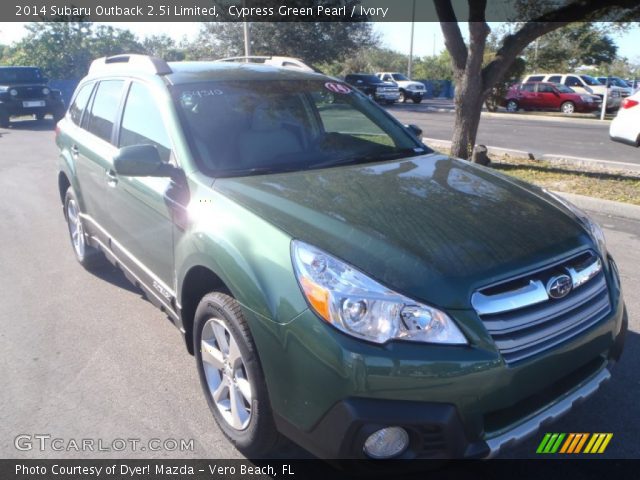 2014 Subaru Outback 2.5i Limited in Cypress Green Pearl
