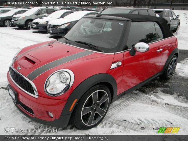2009 Mini Cooper S Convertible in Chili Red