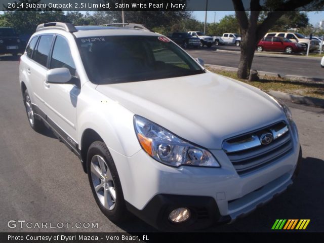 2014 Subaru Outback 2.5i Limited in Satin White Pearl