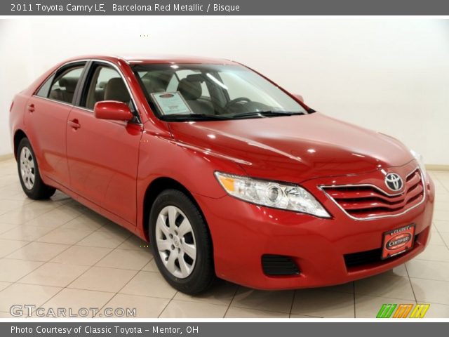 2011 Toyota Camry LE in Barcelona Red Metallic