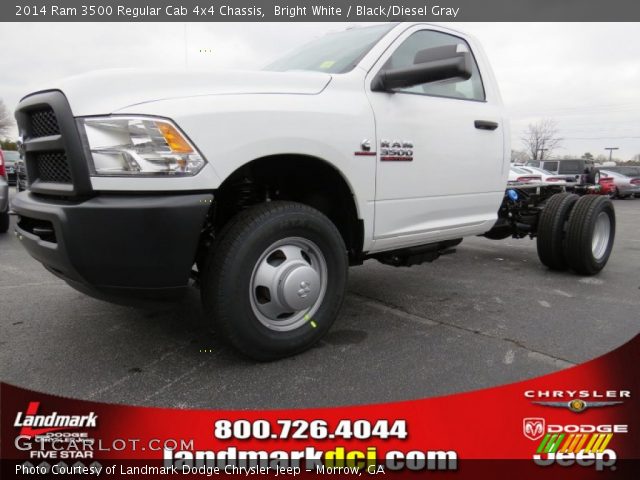 2014 Ram 3500 Regular Cab 4x4 Chassis in Bright White