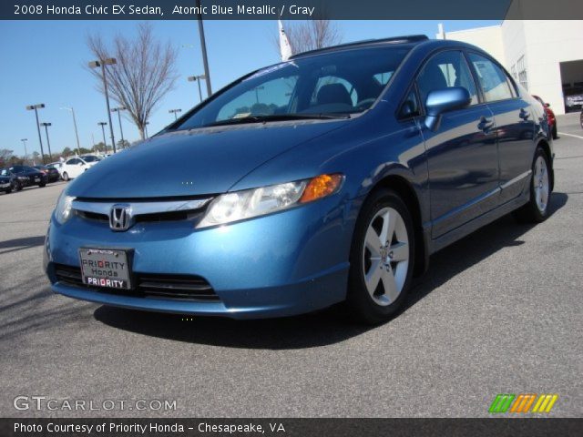2008 Honda Civic EX Sedan in Atomic Blue Metallic