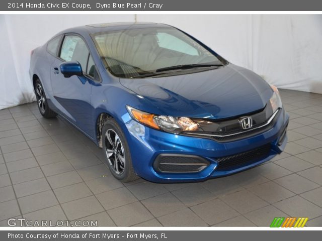 2014 Honda Civic EX Coupe in Dyno Blue Pearl