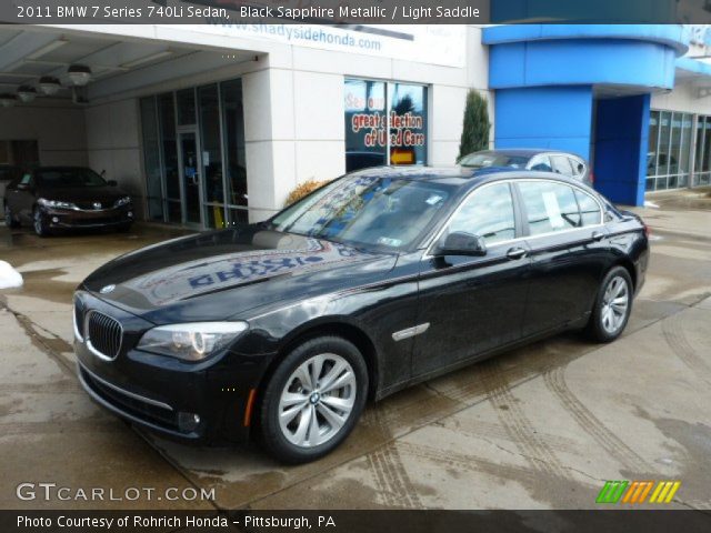 2011 BMW 7 Series 740Li Sedan in Black Sapphire Metallic