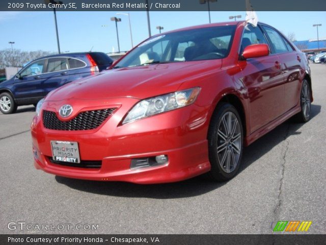 2009 Toyota Camry SE in Barcelona Red Metallic