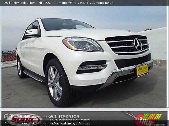 2014 Mercedes-Benz ML 350 in Diamond White Metallic