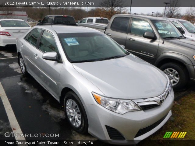 2012 Toyota Camry L in Classic Silver Metallic