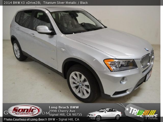 2014 BMW X3 xDrive28i in Titanium Silver Metallic