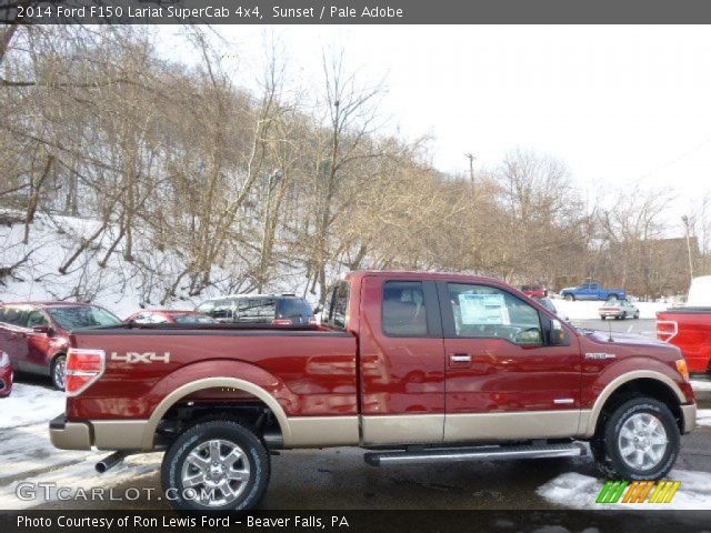 2014 Ford F150 Lariat SuperCab 4x4 in Sunset