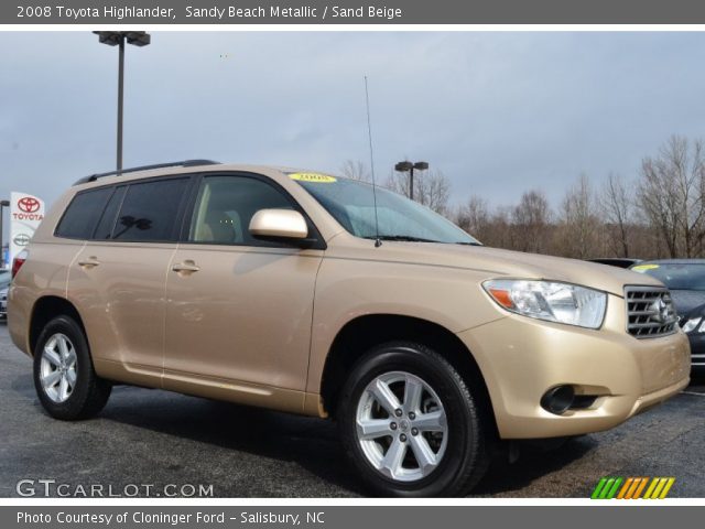 2008 Toyota Highlander  in Sandy Beach Metallic