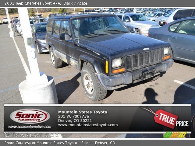 2001 Jeep Cherokee Sport 4x4 in Black