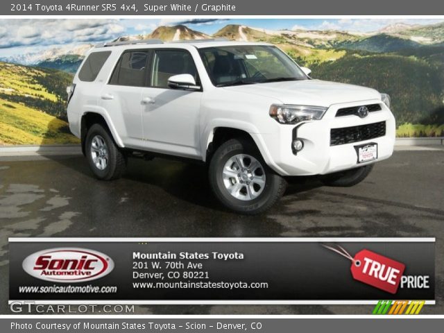 2014 Toyota 4Runner SR5 4x4 in Super White