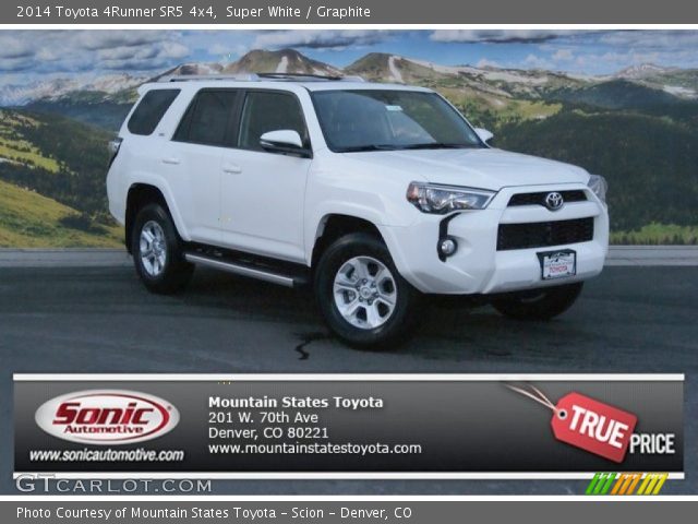 2014 Toyota 4Runner SR5 4x4 in Super White