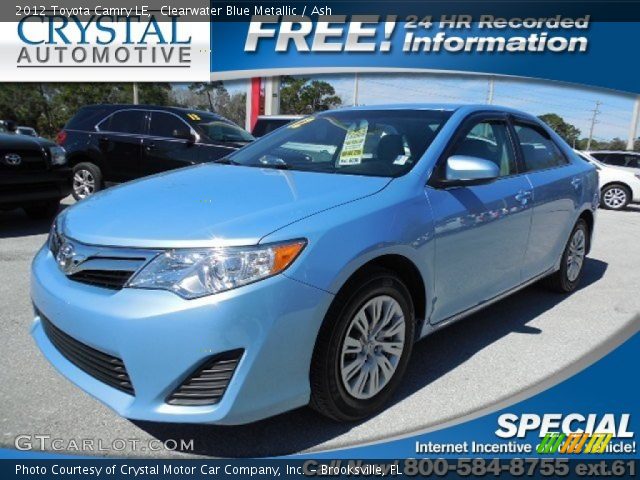 2012 Toyota Camry LE in Clearwater Blue Metallic