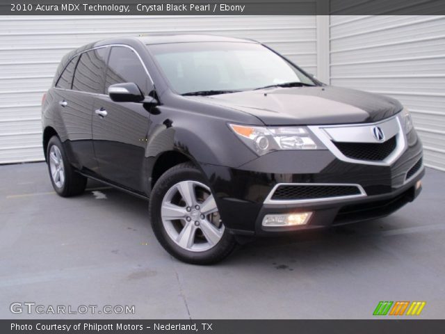 2010 Acura MDX Technology in Crystal Black Pearl