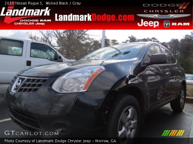 2010 Nissan Rogue S in Wicked Black