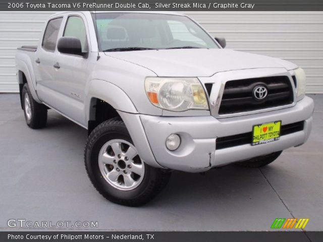 2006 Toyota Tacoma V6 PreRunner Double Cab in Silver Streak Mica