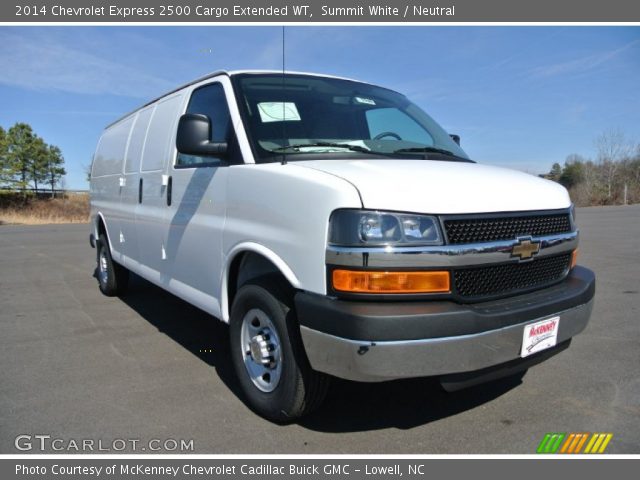 2014 Chevrolet Express 2500 Cargo Extended WT in Summit White