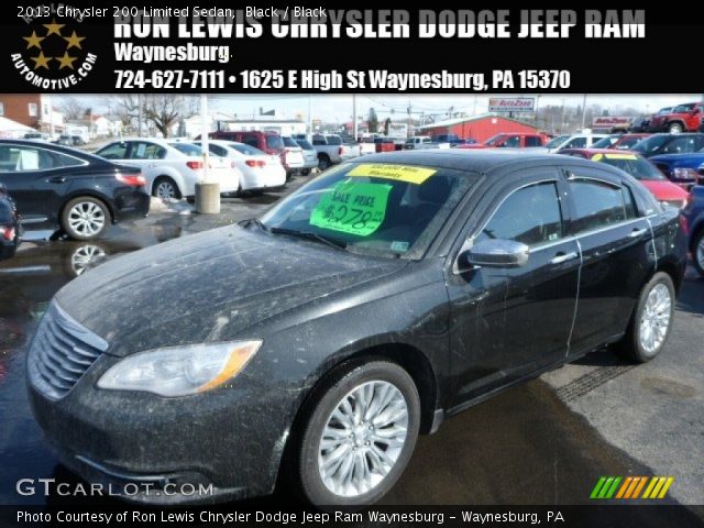 2013 Chrysler 200 Limited Sedan in Black