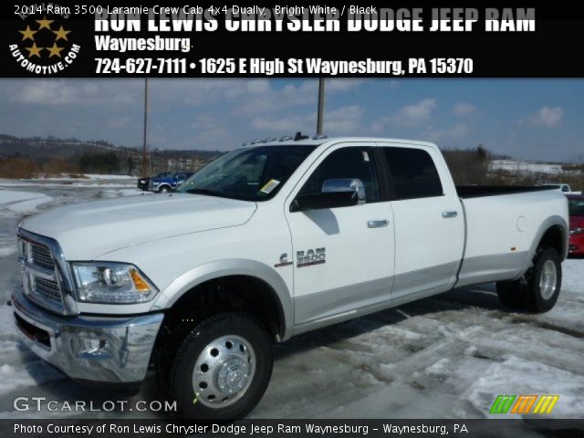 2014 Ram 3500 Laramie Crew Cab 4x4 Dually in Bright White