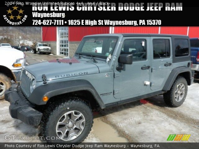 2014 Jeep Wrangler Unlimited Rubicon 4x4 in Anvil