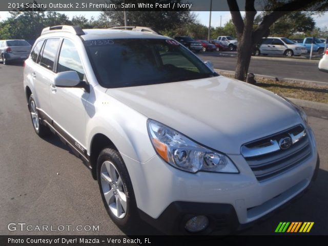2014 Subaru Outback 2.5i Premium in Satin White Pearl
