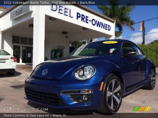 2013 Volkswagen Beetle Turbo in Reef Blue Metallic