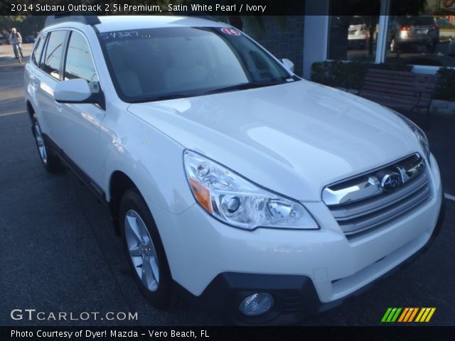 2014 Subaru Outback 2.5i Premium in Satin White Pearl