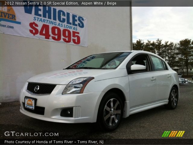 2012 Nissan Sentra 2.0 SR Special Edition in Aspen White