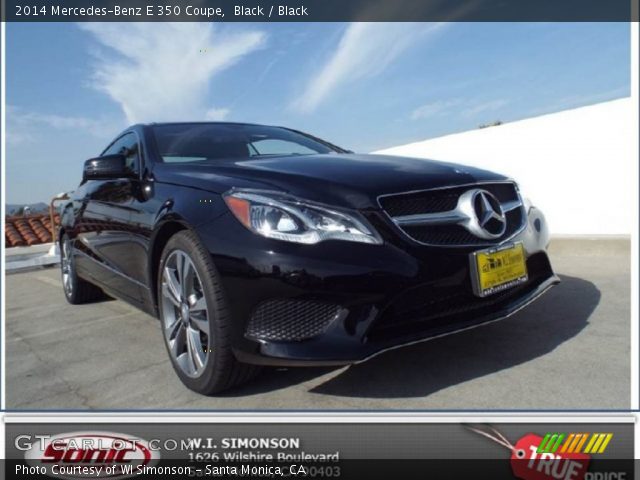 2014 Mercedes-Benz E 350 Coupe in Black