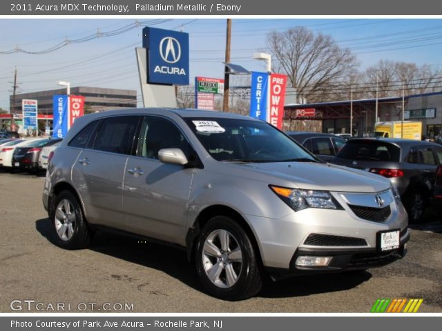 2011 Acura MDX Technology in Palladium Metallic
