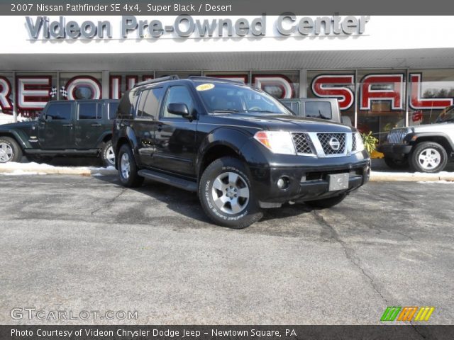 2007 Nissan Pathfinder SE 4x4 in Super Black