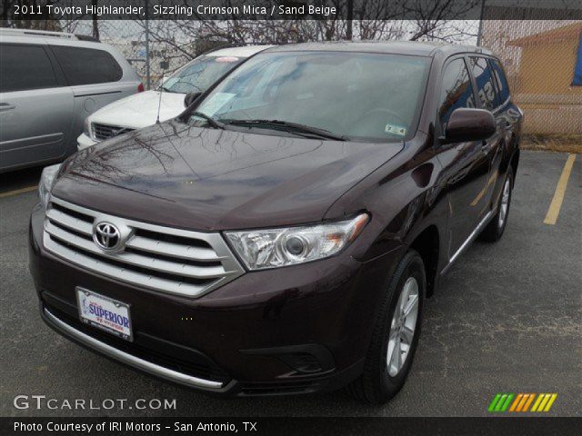 2011 Toyota Highlander  in Sizzling Crimson Mica