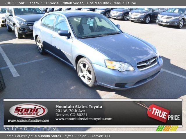 2006 Subaru Legacy 2.5i Special Edition Sedan in Obsidian Black Pearl