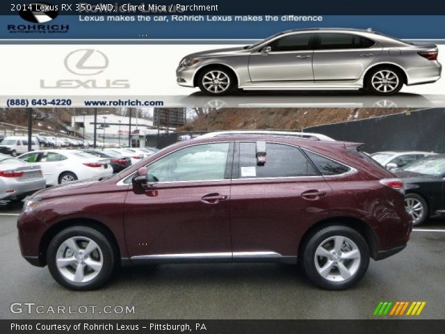 2014 Lexus RX 350 AWD in Claret Mica