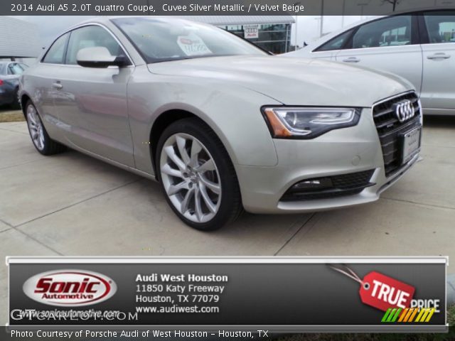 2014 Audi A5 2.0T quattro Coupe in Cuvee Silver Metallic