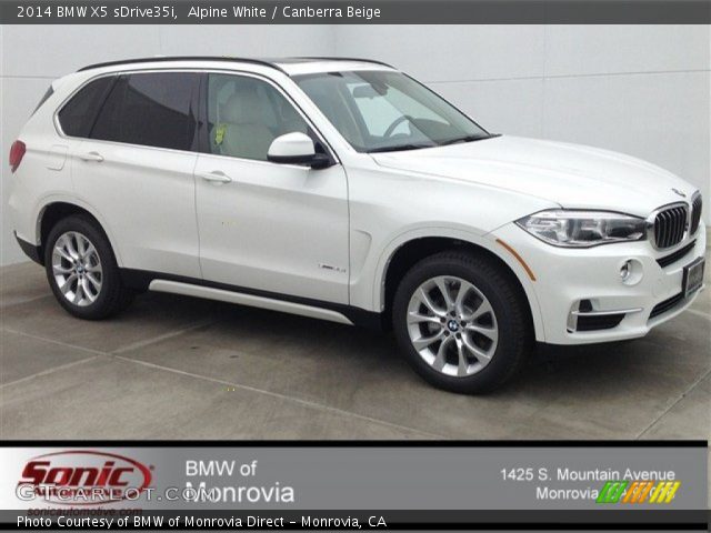 2014 BMW X5 sDrive35i in Alpine White