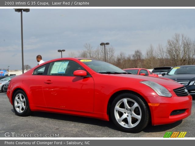 2003 Infiniti G 35 Coupe in Laser Red