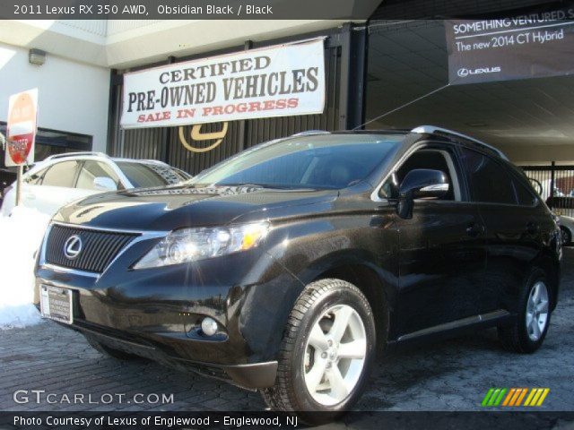 2011 Lexus RX 350 AWD in Obsidian Black