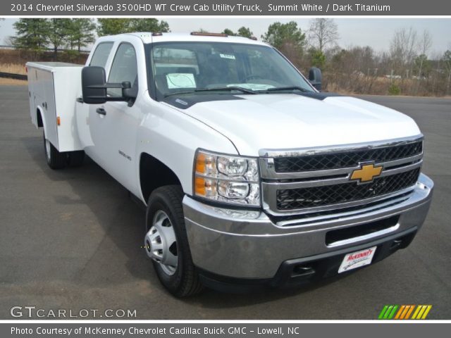 2014 Chevrolet Silverado 3500HD WT Crew Cab Utility Truck in Summit White