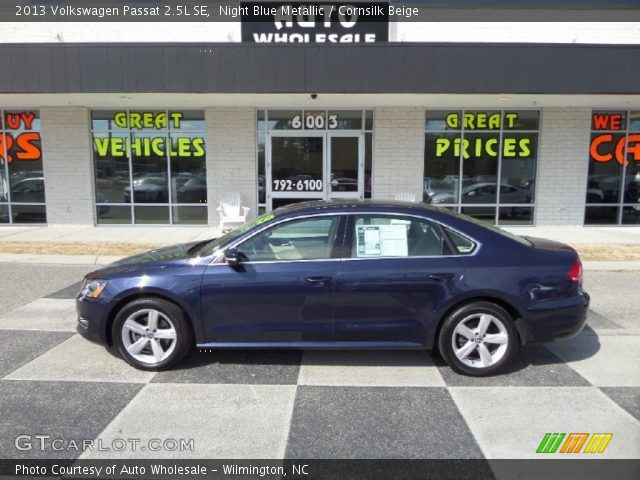 2013 Volkswagen Passat 2.5L SE in Night Blue Metallic