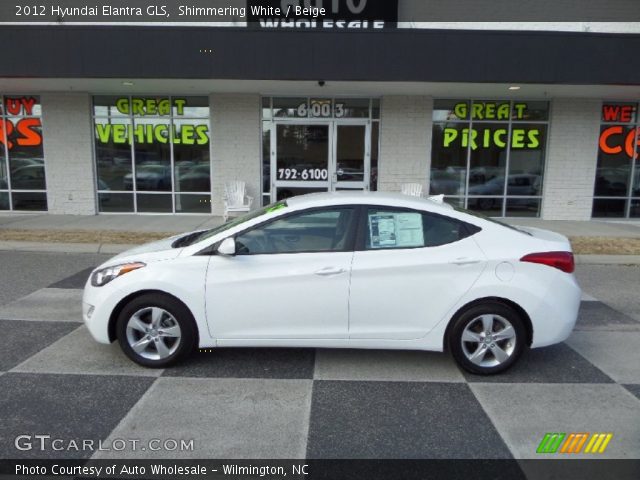 2012 Hyundai Elantra GLS in Shimmering White