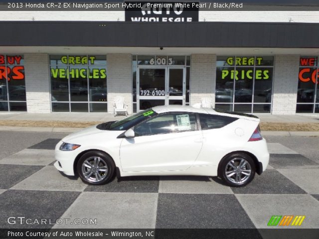 2013 Honda CR-Z EX Navigation Sport Hybrid in Premium White Pearl