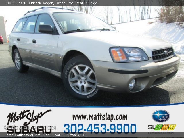 2004 Subaru Outback Wagon in White Frost Pearl